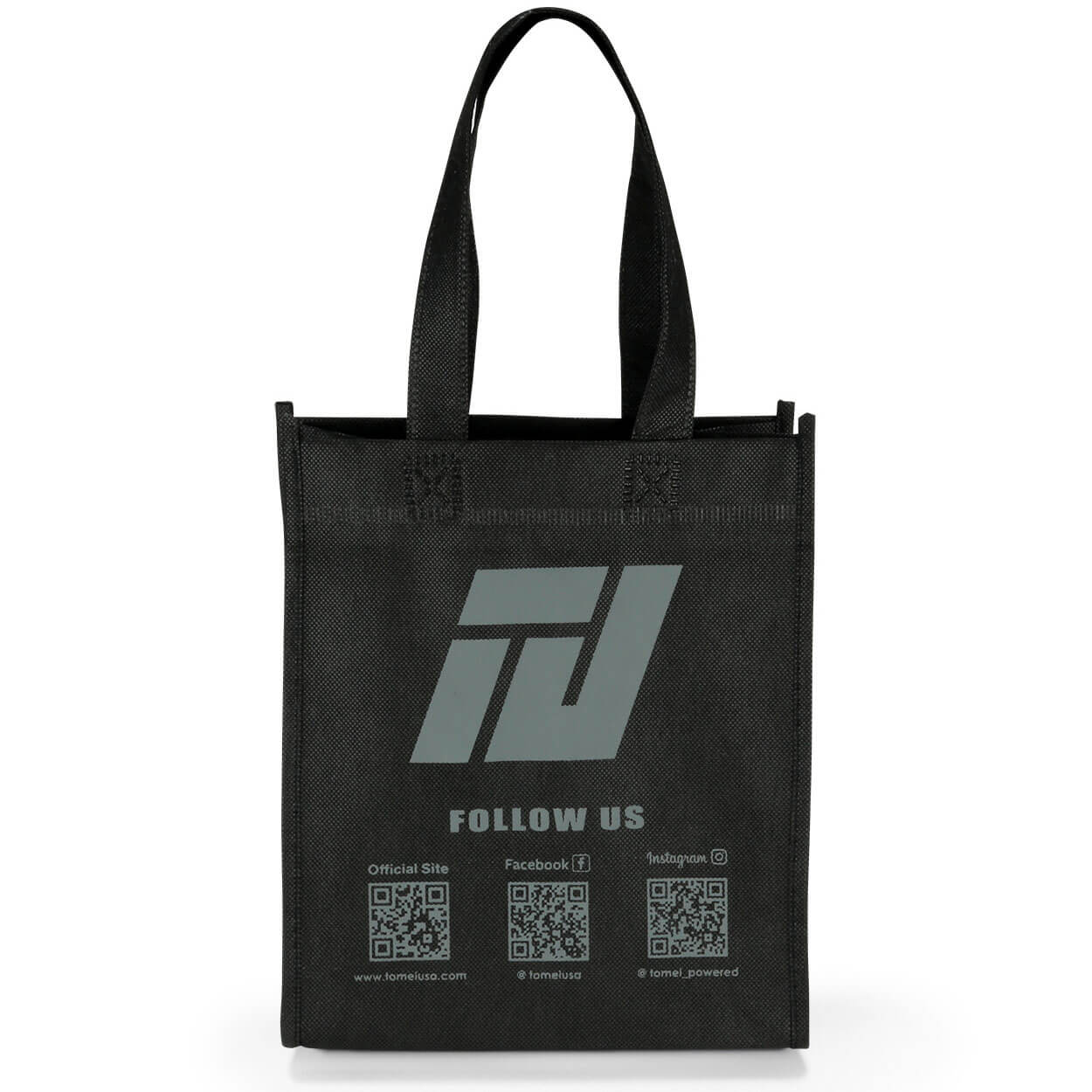 Tomei Mini Tote Bag (Black) - Angle 2