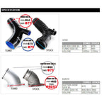 Tomei Silicone Turbo Suction Hose (63mm), 2008-2015 EVO X - Angle 5