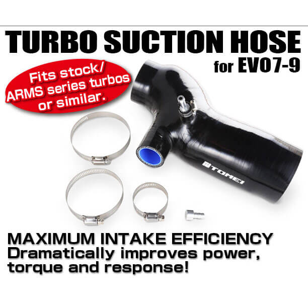 Tomei Silicone Turbo Suction Hose, 2003-2006 EVO 8 & 9 - Angle 2