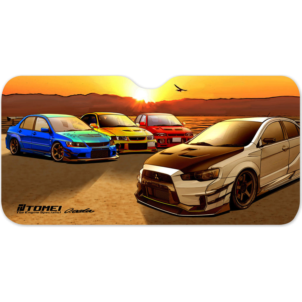 Tomei Sun Shade EVO Sunset Lake Kawaguchi (59x28in)