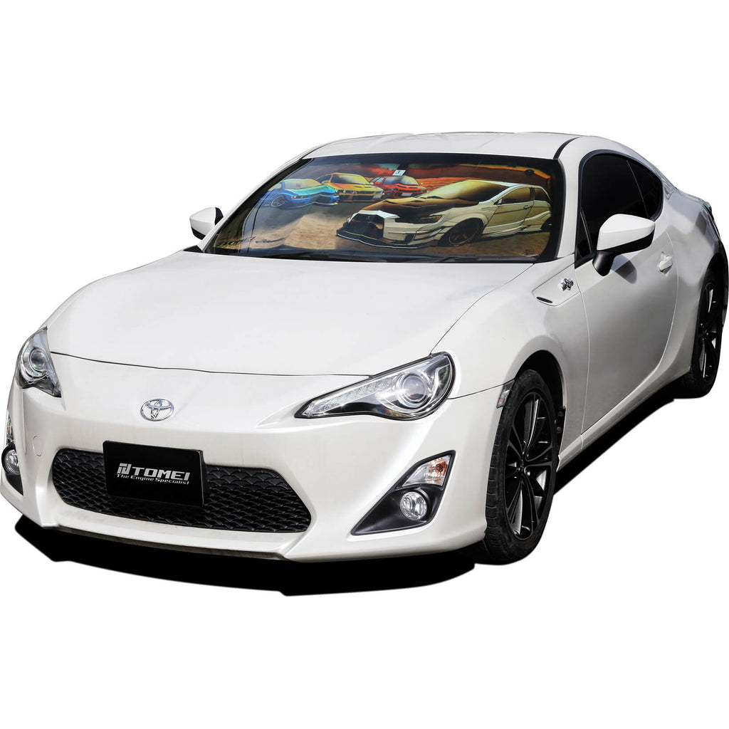 Tomei Sun Shade EVO Sunset Lake Kawaguchi (59x28in) - Angle 2