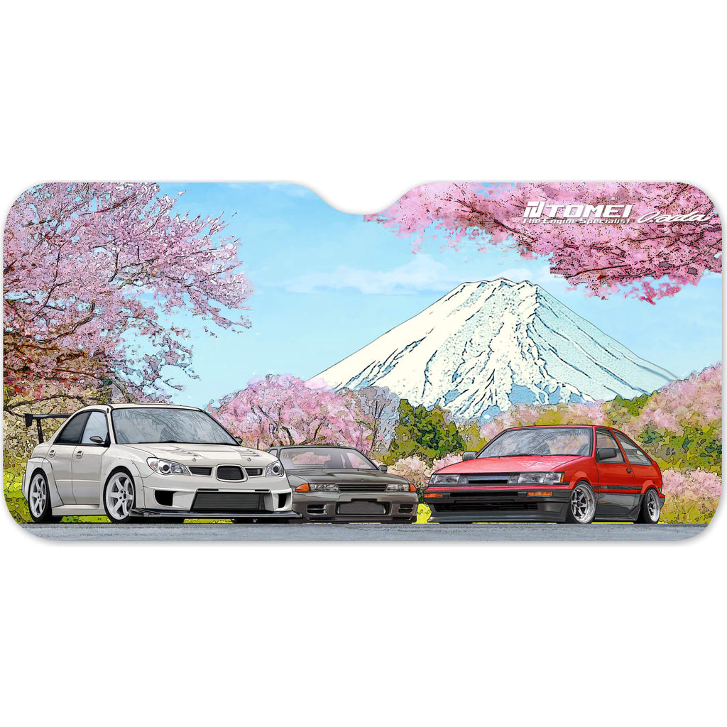 Tomei Sun Shade GDB/BNR32/AE86 Cherry Blossom Mt. Fuji (59x28in)