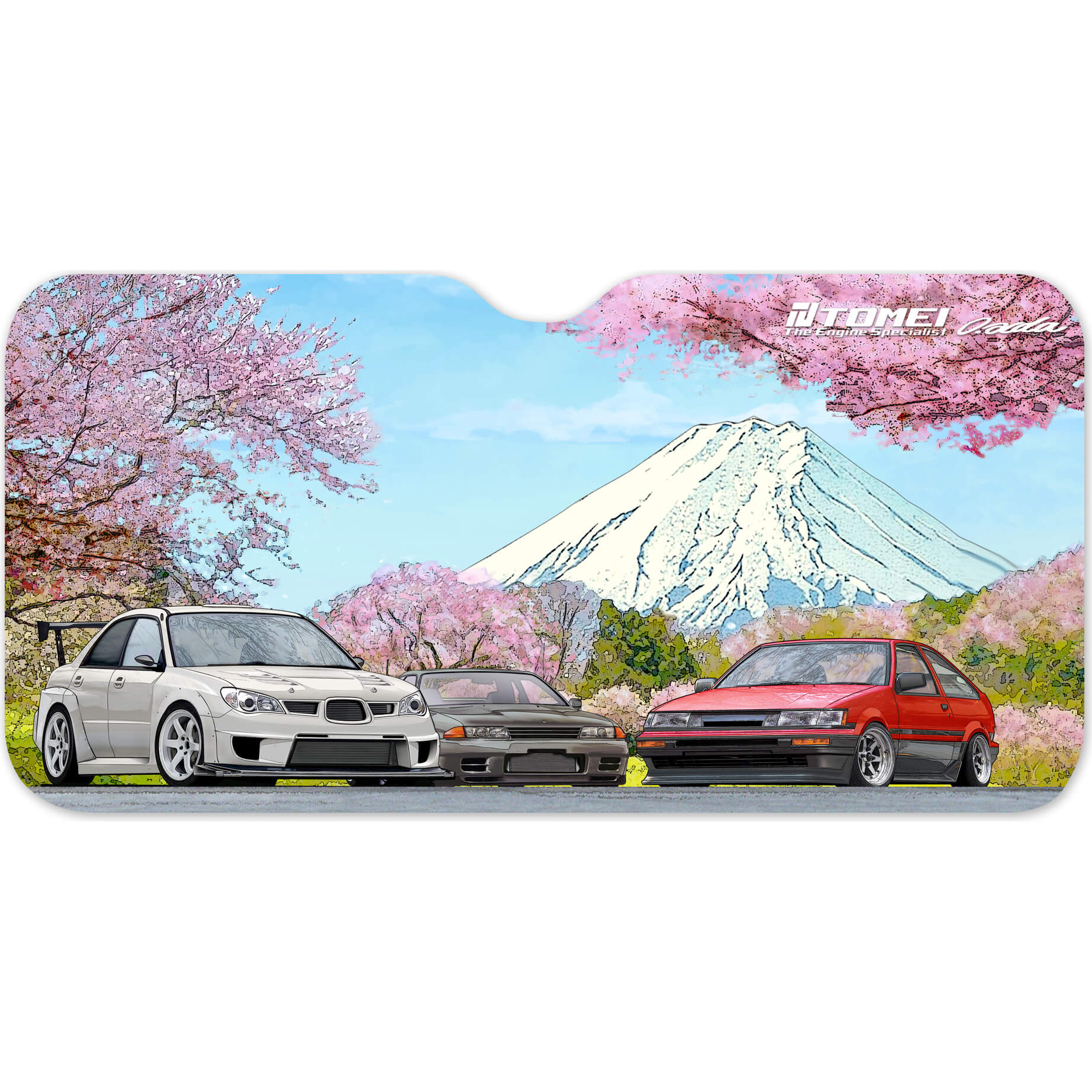 Tomei Sun Shade GDB/BNR32/AE86 Cherry Blossom Mt. Fuji (59x28in)