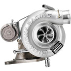 Tomioka Racing GTX2971 Twin Scroll Ball Bearing Turbo w/ Billet Wheel, 2002-2007 WRX & 2004-2021 STi - Angle 2