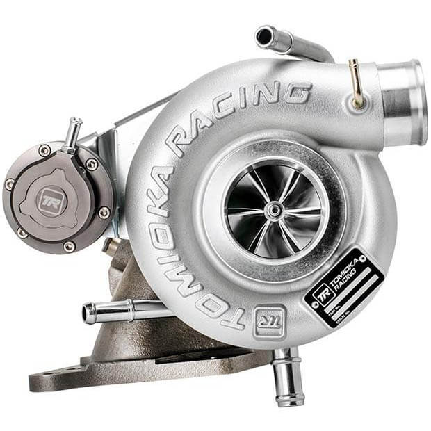 Tomioka Racing GTX2971 Twin Scroll Ball Bearing Turbo w/ Billet Wheel, 2002-2007 WRX & 2004-2021 STi - Angle 2