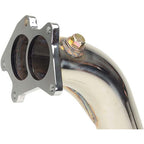 Tomioka Racing Twin Scroll Catless Downpipe, 2002-2007 WRX & STi - Angle 4
