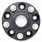 Torque Solution Aluminum Wheel Spacer: 56mm Hub 5x100 - 25mm, 2002-2014 WRX & 2013+ BRZ/FR-S/86/GR86 - Angle 3