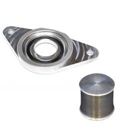 Torque Solution BOV Adapter Flange For HKS w/ Plug, 2002-2007 WRX & 2004-2021 STi