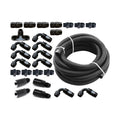 Torque Solution Braided Fuel Line Kit for -6AN Aeromotive FPR, 2006-2014 WRX & 2007-2021 STi