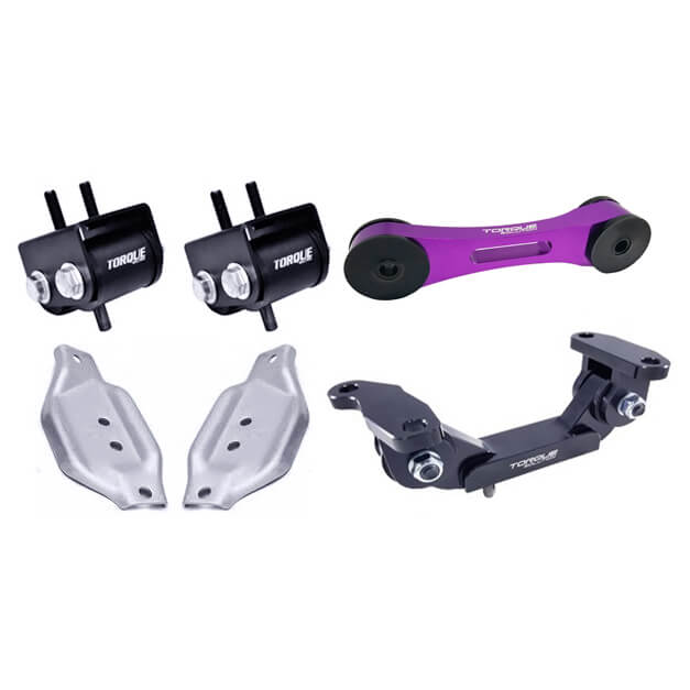 Torque Solution Engine/Trans/Pitch Mount Kit w/ Mount Plates, 2002-2014 WRX & 2004-2021 STi