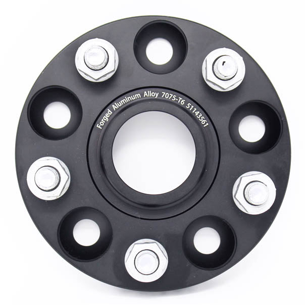 Torque Solution Forged Aluminum Wheel Spacer: 56mm Hub 5x114.3 - 20mm, 2005-2021 STi & 2015-2021 WRX - Angle 3