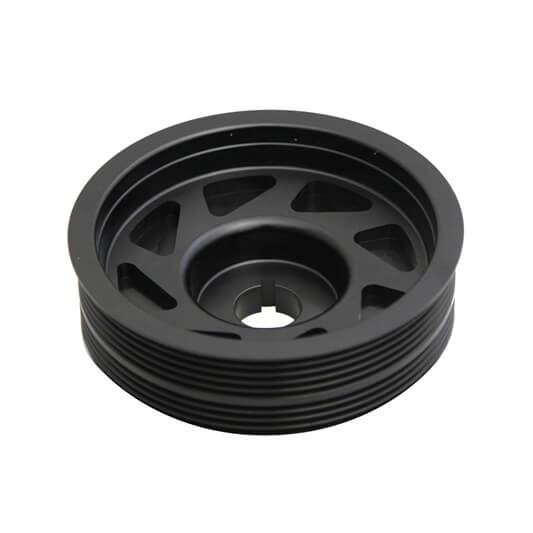 Torque Solution Lightweight Crank Pulley (Black), 2002-2007 WRX & 2004-2007 STi