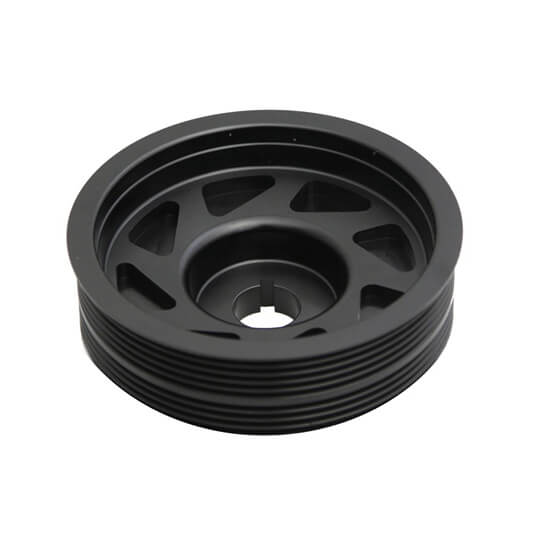 Torque Solution Lightweight Crank Pulley w/ Install Kit (Black), 2008-2011 WRX & 2008-2021 STi