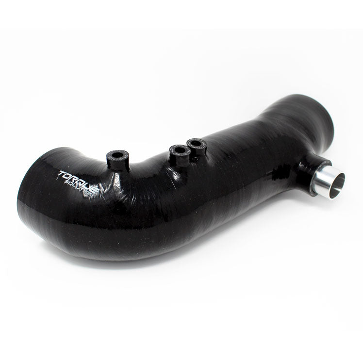 Torque Solution Silicone Turbo Inlet Hose Black (Recirc), 2002-2007 WRX & 2004-2021 STi