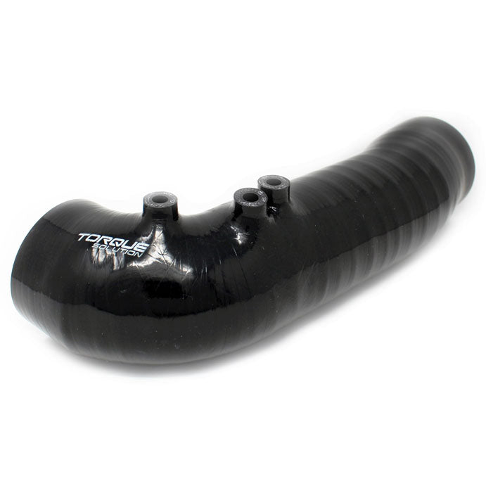 Torque Solution Silicone Turbo Inlet Hose (Non-Recirc, Black), 2002-2007 WRX & 2004-2021 STi