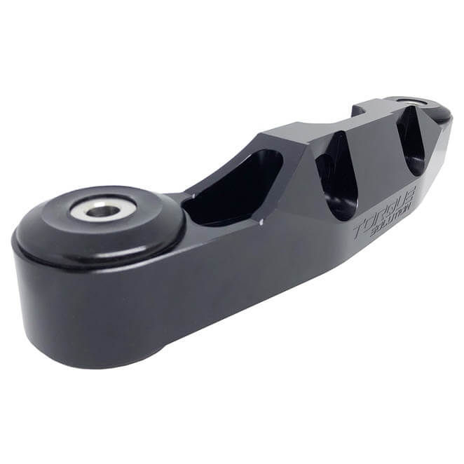 Torque Solution Solid Billet Rear Differential Brace - Black, 2008-2026 WRX & 2008-2021 STi - Angle 2