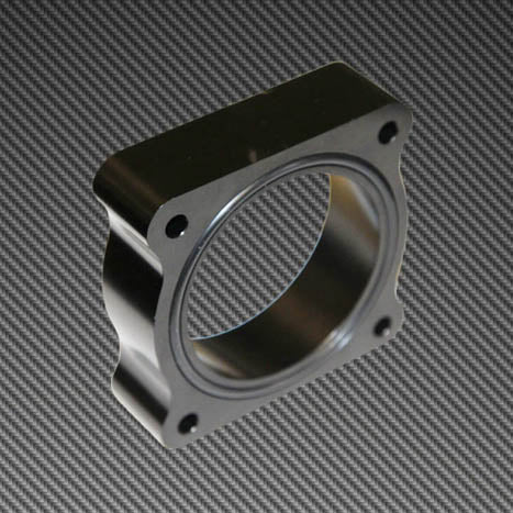 Torque Solution Throttle Body Spacer (Black), 2013-2018 Focus ST