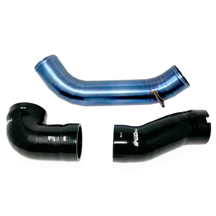 Torque Solution Titanium Intake Pipe Kit (Burnt Blue), 2022-2026 WRX