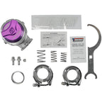 Turbosmart CompGate40 External Wastegate 40mm External Wastegate (14 psi, Gen V, Purple) - Angle 2