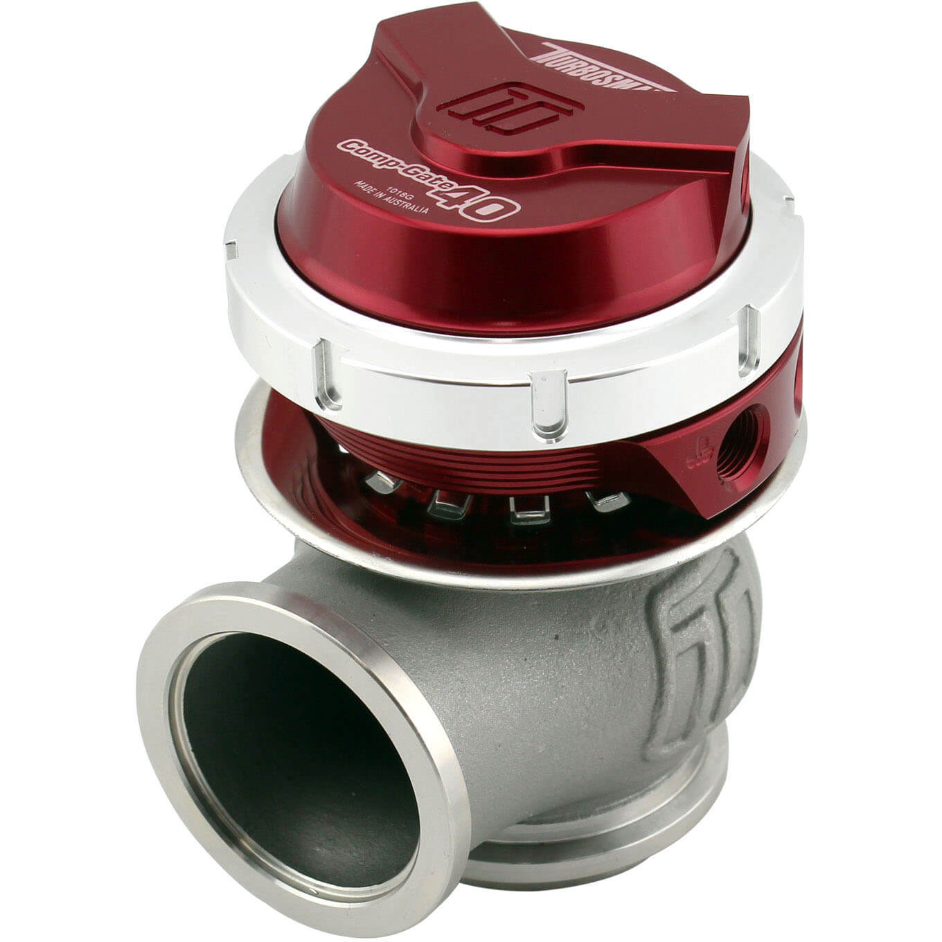 Turbosmart CompGate40 External Wastegate (40mm, Gen V, 14psi, Red)