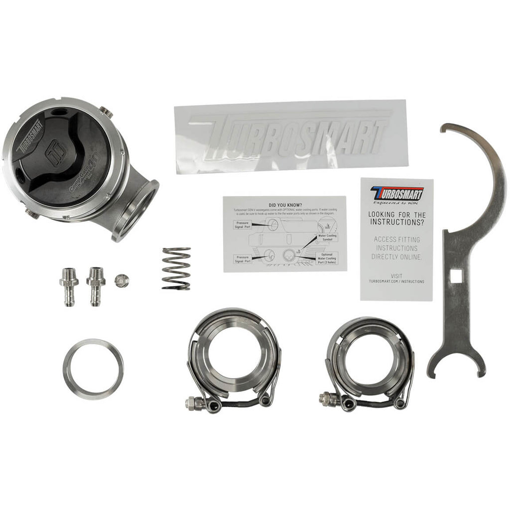 Turbosmart CompGate40 External Wastegate (40mm, Gen V, 5psi, Black) - Angle 2