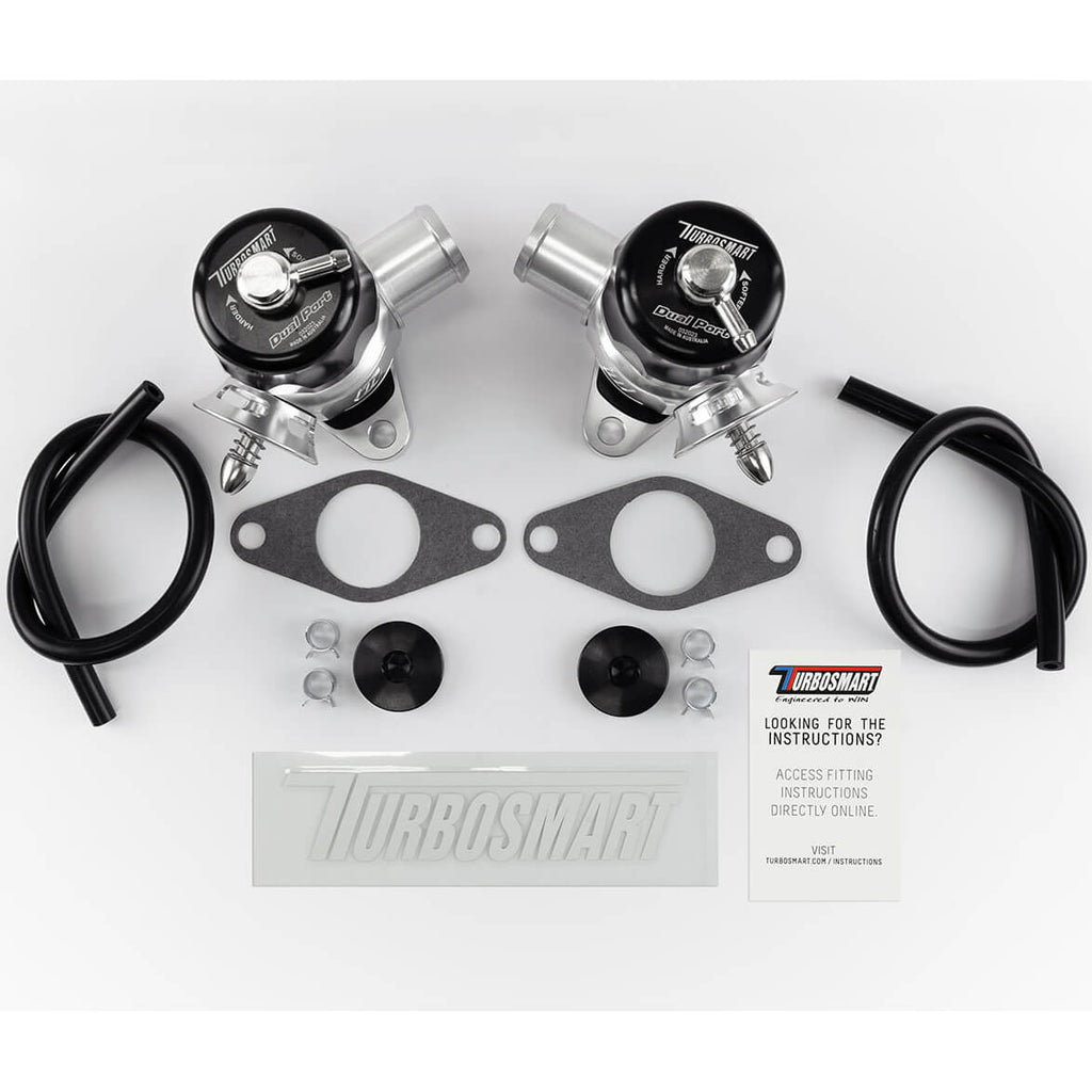 Turbosmart Dual Port Smart BOV Blow Off Valve (Black), GT-R R35 - Angle 2