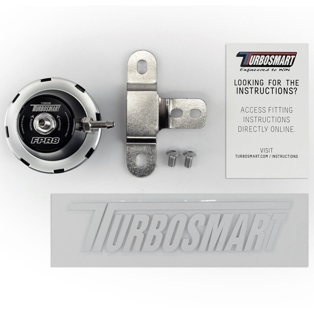 Turbosmart 'FPR 8' Fuel Pressure Regulator (-8AN, Black) - Angle 2