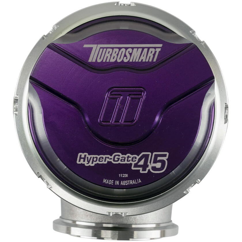 Turbosmart HyperGate 45mm External Wastegate (14psi, Gen V, Purple) - Angle 3