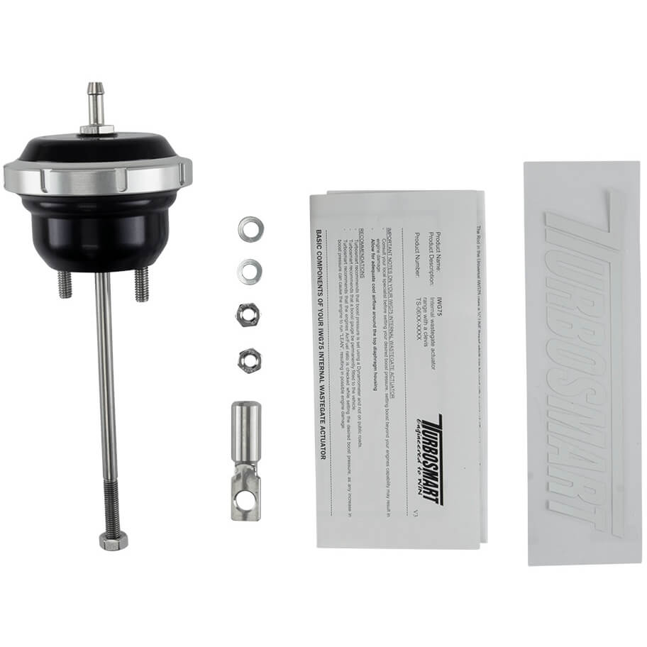 Turbosmart IWG75 Internal Wastegate Actuator (12 PSI, Black), 2016-2018 Focus RS - Angle 2