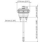 Turbosmart IWG75 Internal Wastegate Actuator (5 PSI, Black), F150 EcoBoost - Angle 2