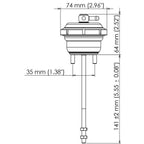 Turbosmart IWG75 Internal Wastegate Actuator (7 PSI, Black), 2014-2019 Fiesta ST - Angle 2