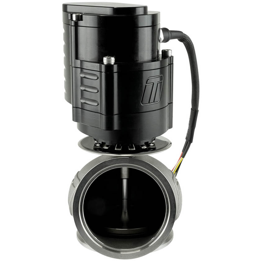 Turbosmart PowerGate60 Electronic External Wastegate (Gen V, Black) - Angle 2