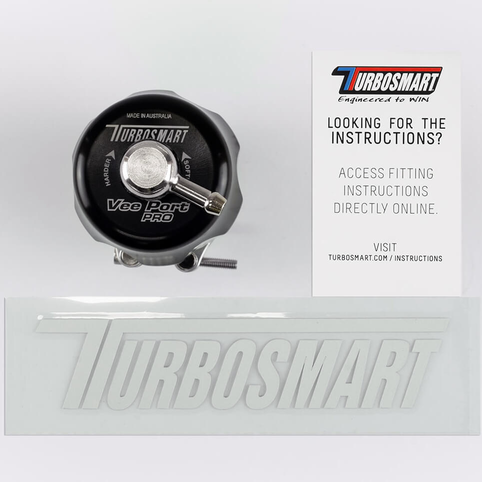 Turbosmart Vee Port Pro BOV (Black) - Angle 2