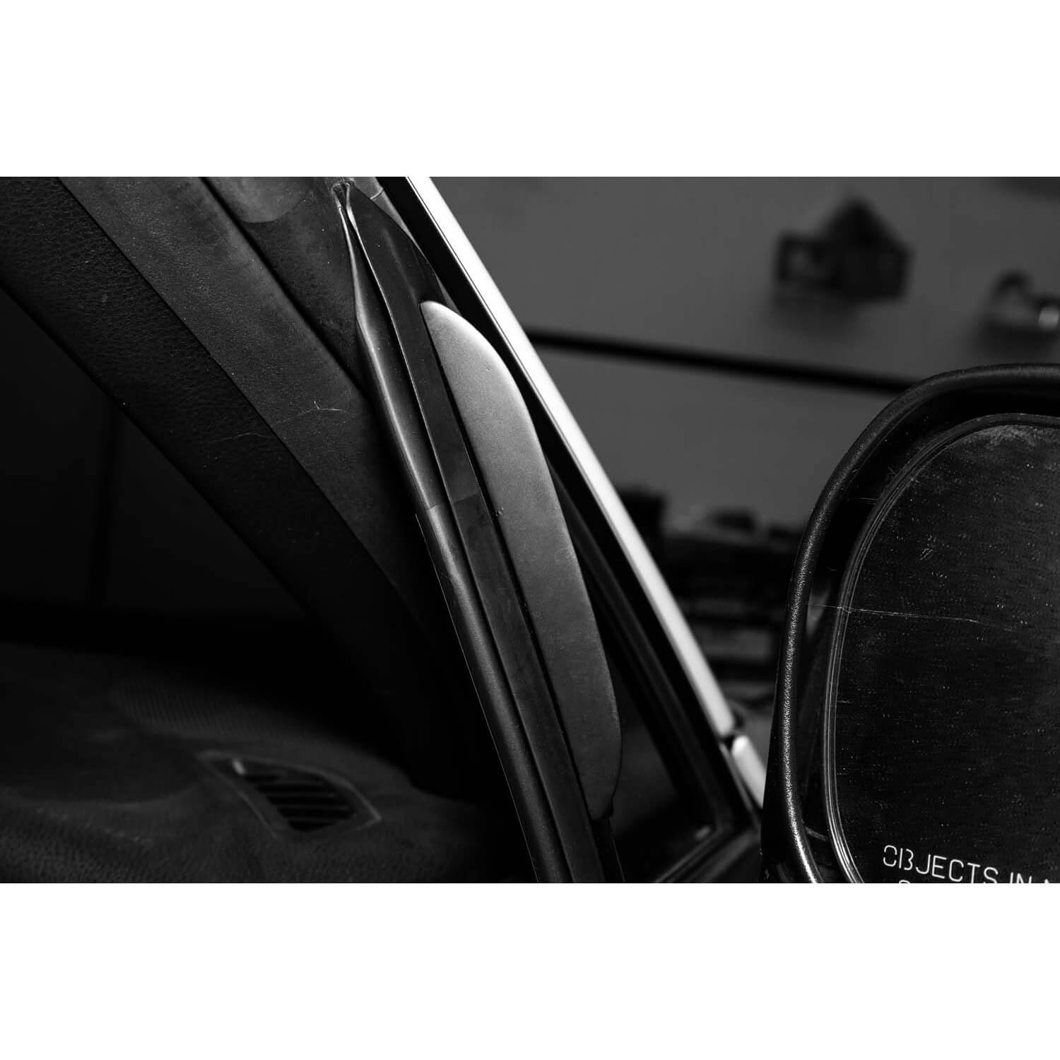 Verus Anti-Buffering Wind Deflectors (ABS Plastic, Pair/2), 2013-2025 BRZ/FR-S/86/GR86 - Angle 3