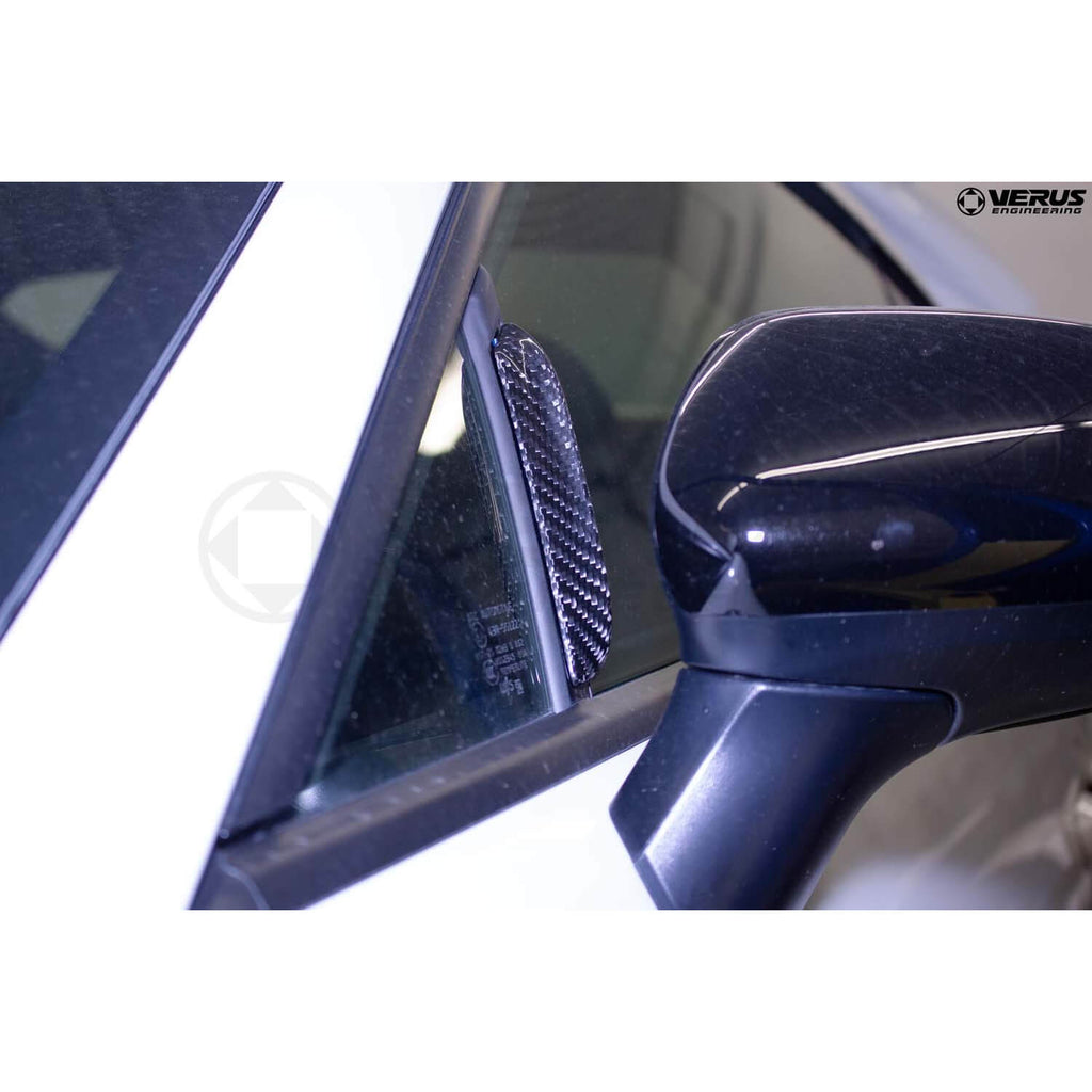 Verus Anti-Buffering Wind Deflectors (Carbon Fiber, Pair/2), 2013-2025 BRZ/FR-S/86/GR86 - Angle 2