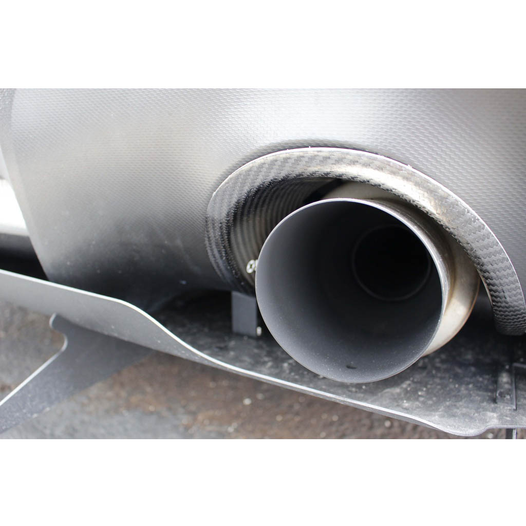 Verus Carbon Exhaust Cutout Cover, Passenger Side, 2013-2020 BRZ/FR-S/86 - Angle 2