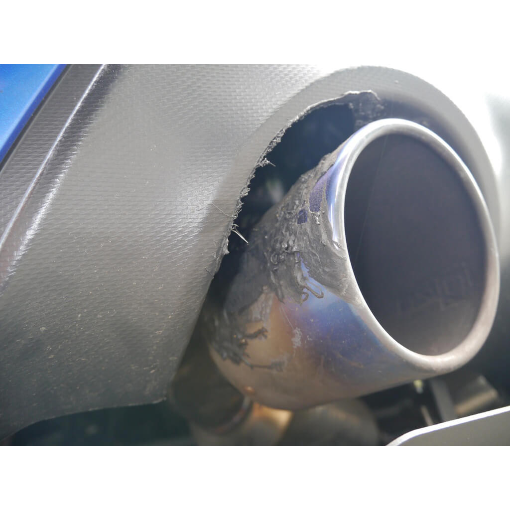 Verus Carbon Exhaust Cutout Cover, Passenger Side, 2013-2020 BRZ/FR-S/86 - Angle 3
