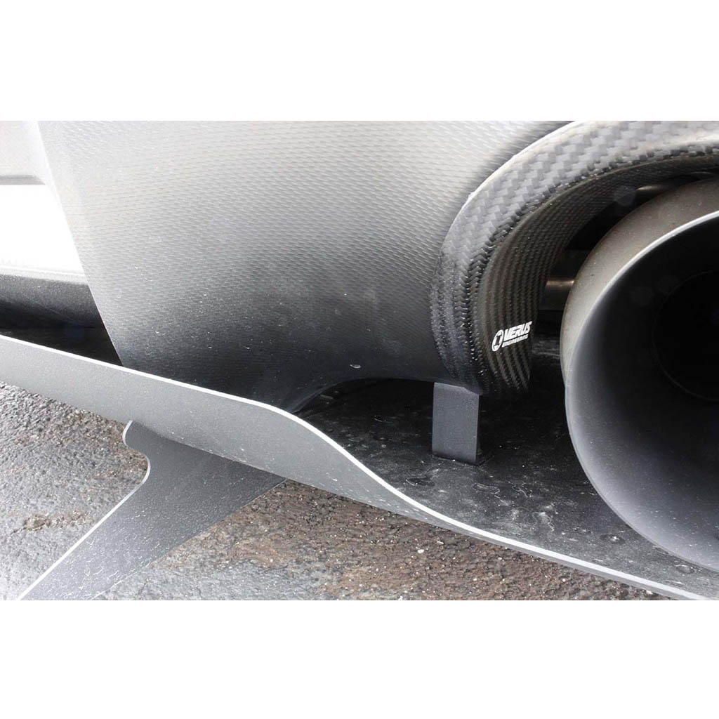Verus Carbon Exhaust Cutout Cover, Passenger Side, 2013-2020 BRZ/FR-S/86 - Angle 4