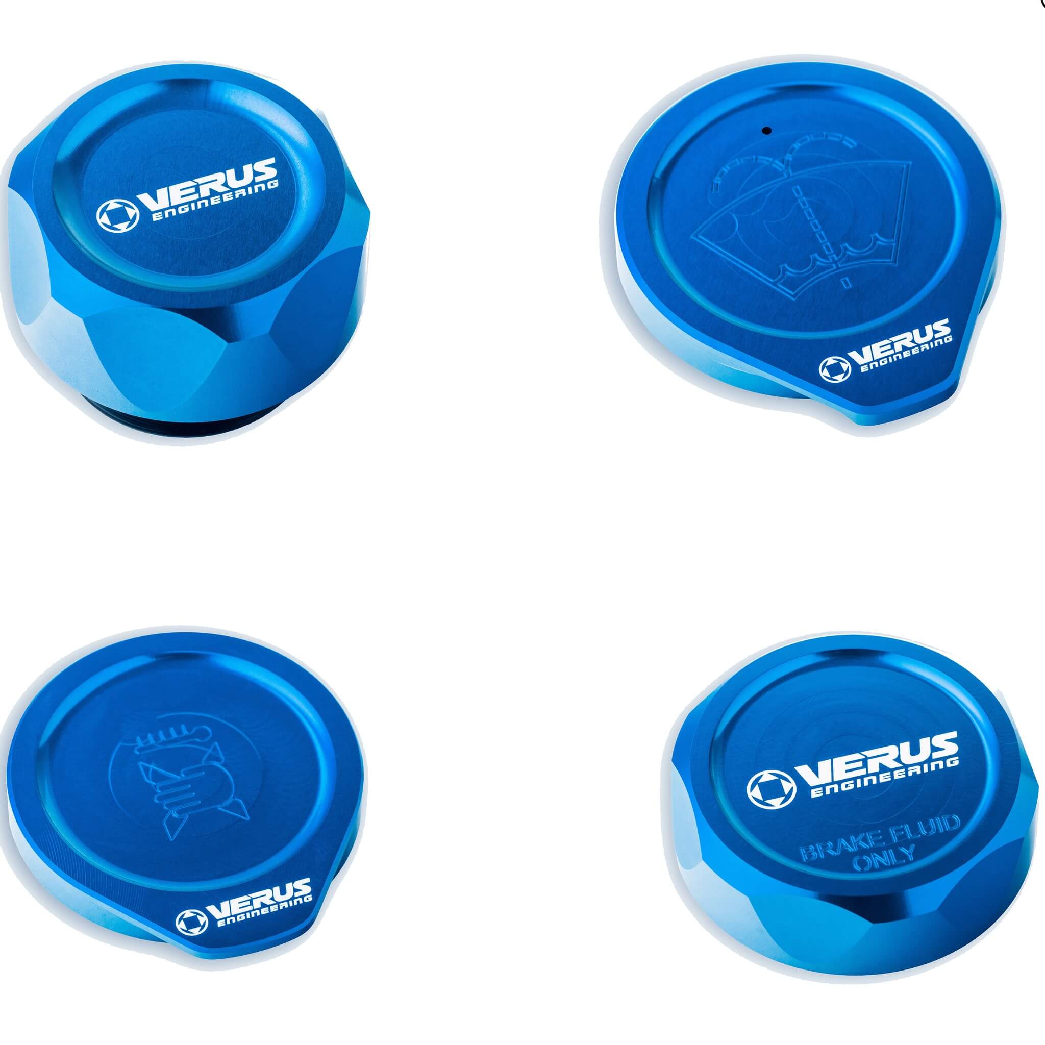 Verus Engine Bay Cap Kit w/ FHS Style Oil Cap, 2008-2014 WRX & STi