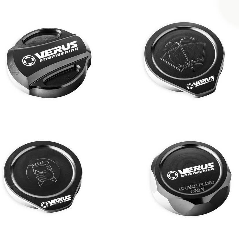 Verus Engine Bay Cap Kit w/ RLA Style Oil Cap, 2015-2021 WRX & 2013-2020 BRZ/FR-S/86