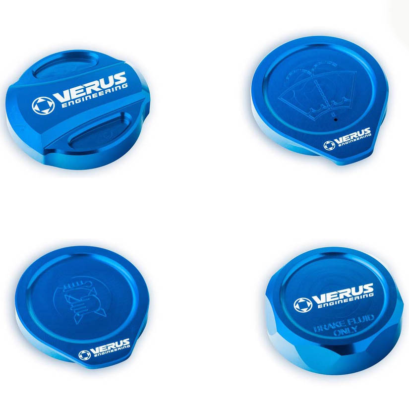 Verus Engine Bay Cap Kit w/ RLA Style Oil Cap, 2015-2021 WRX & 2013-2020 BRZ/FR-S/86