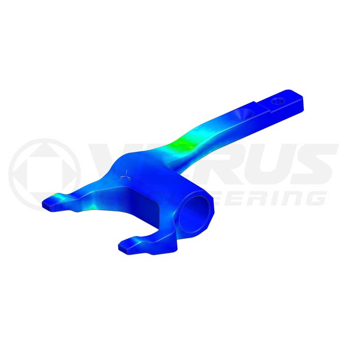 Verus Forged Clutch Release Fork, 2004-2021 STi - Angle 3
