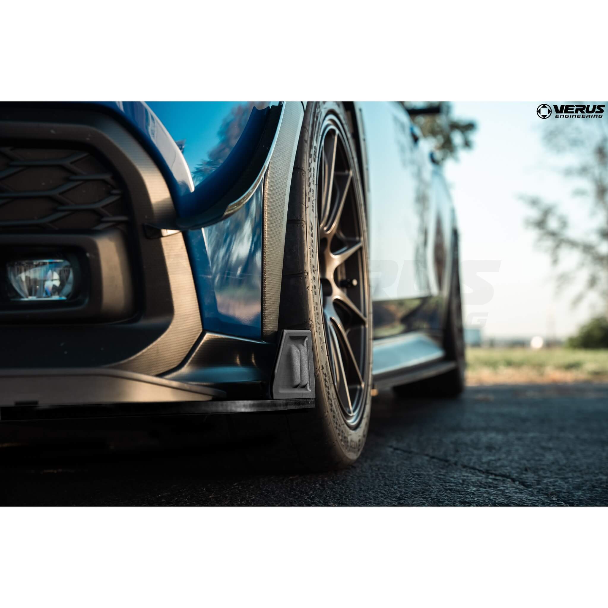 Verus Front Splitter Endplate Kit, 2022-2025 WRX - Angle 3