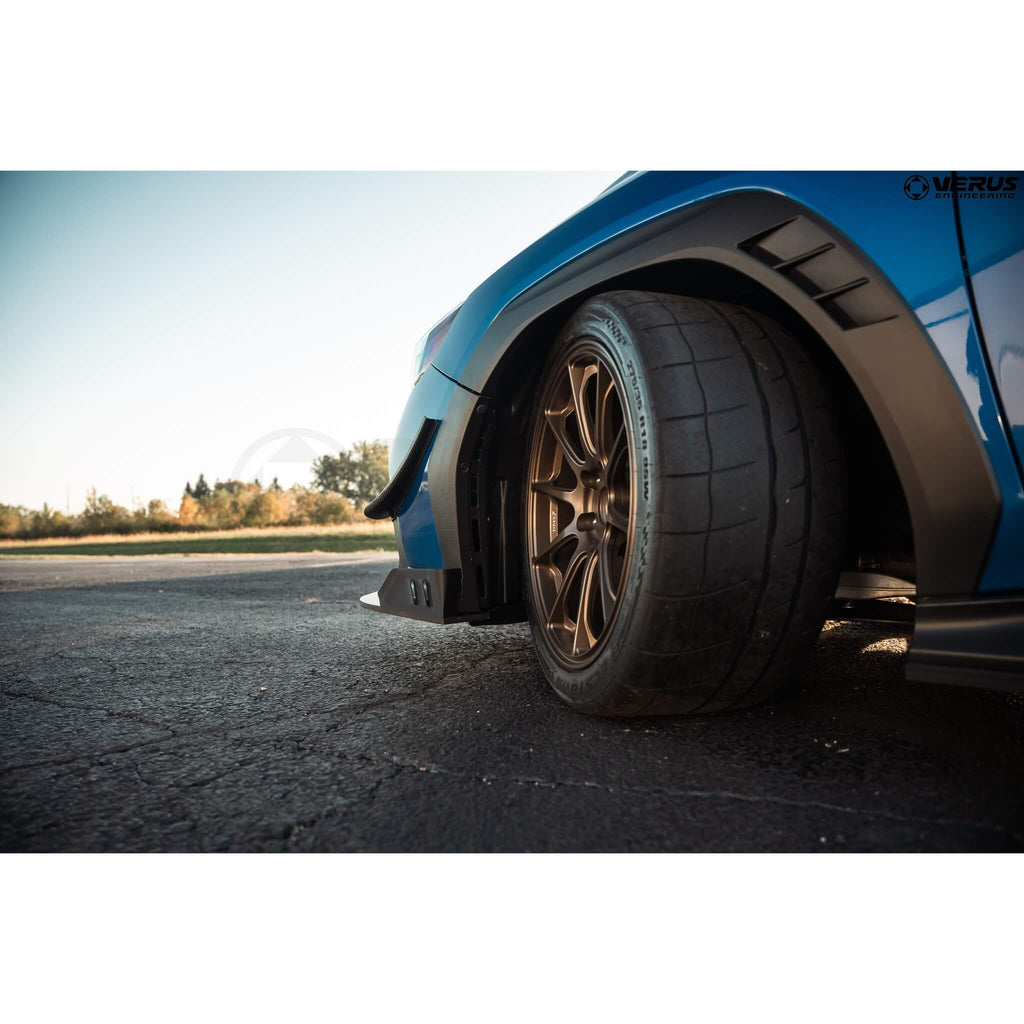 Verus Front Splitter Endplate Kit, 2022-2025 WRX - Angle 4