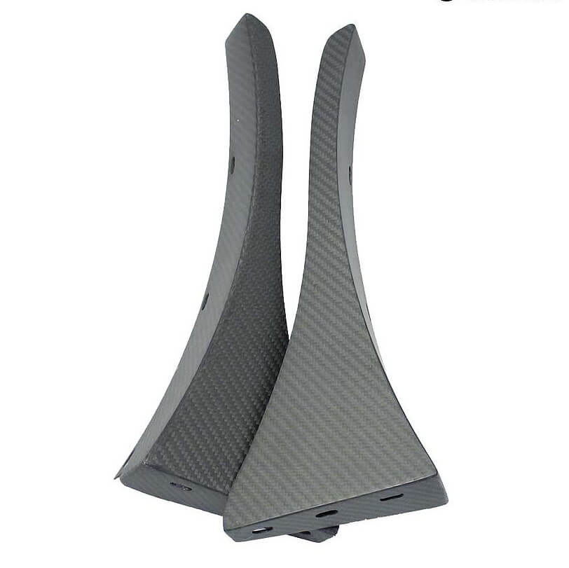 Verus Front Splitter Endplates, Dry Carbon, 2013-2020 BRZ/FR-S/86 - Angle 2