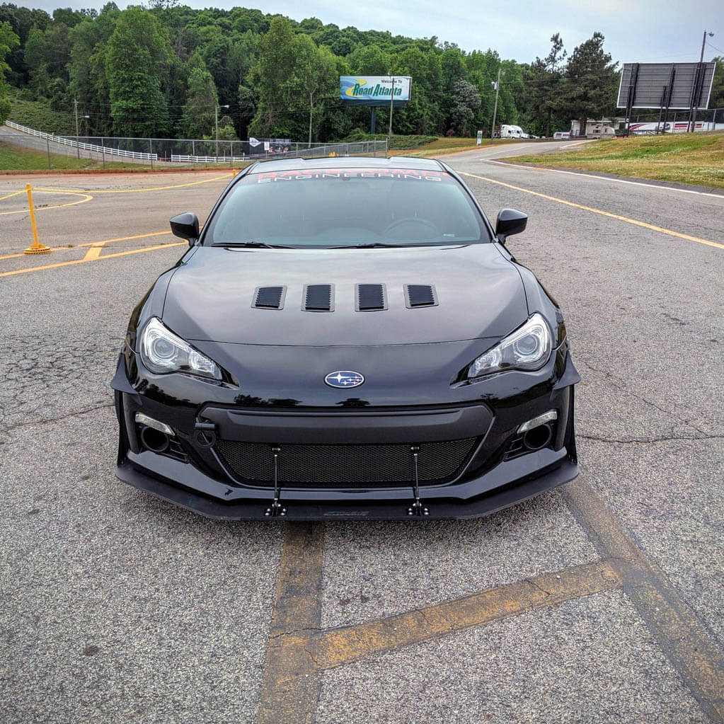 Verus Front Splitter Endplates, Dry Carbon, 2013-2020 BRZ/FR-S/86 - Angle 5