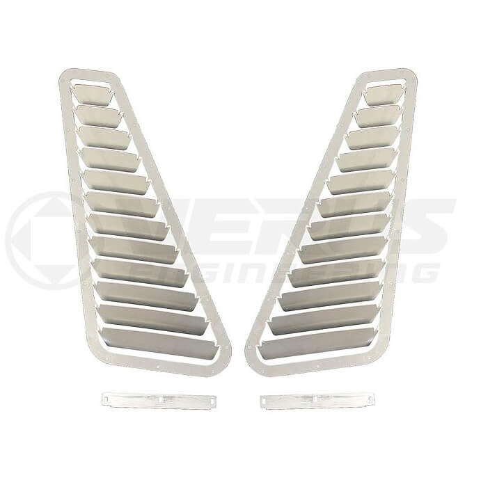Verus Hood Louver Kit (Bare Aluminum), 2003-2007 350Z