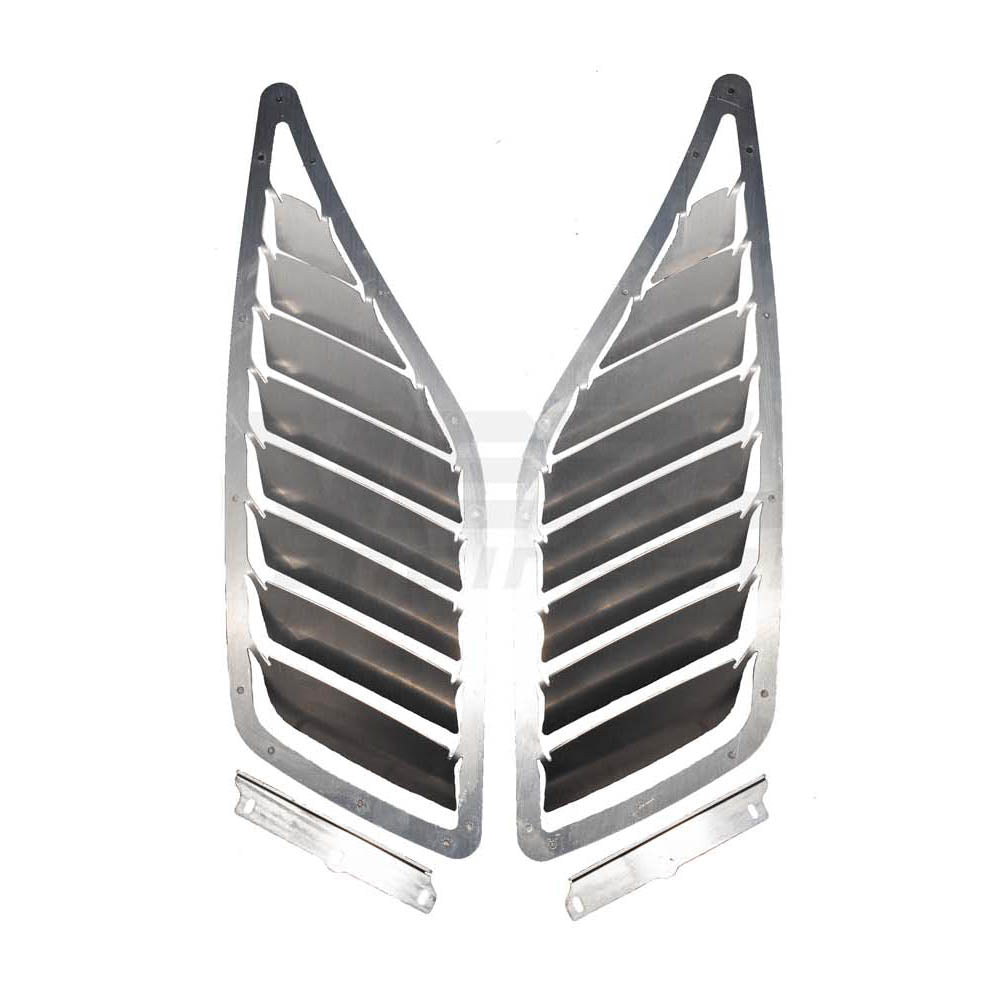 Verus Hood Louver Kit (Bare Aluminum), 2022-2025 WRX