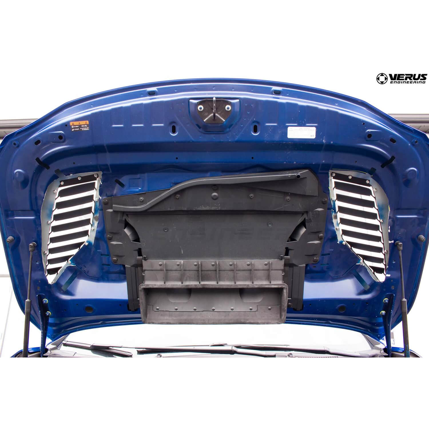 Verus Hood Louver Kit (Bare Aluminum), 2022-2025 WRX - Angle 5