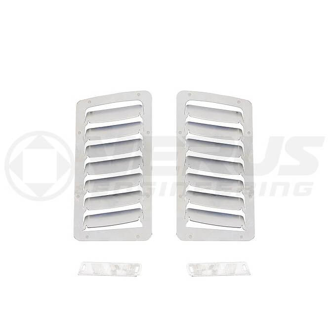 Verus Hood Louver Kit, Large Louvers Only (Bare Aluminum), 2013-2020 BRZ/FR-S/86